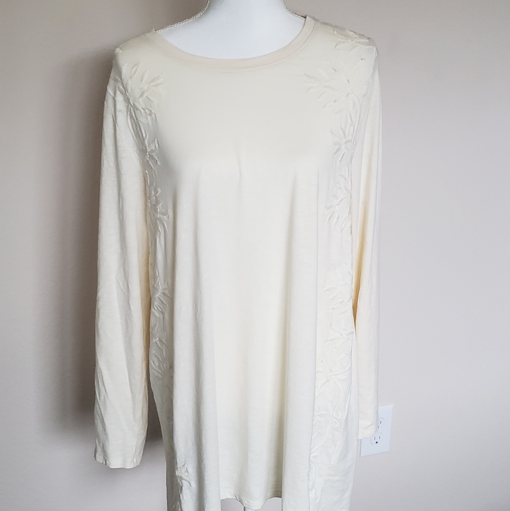 J.Jill Long sleeve Top Cream XL